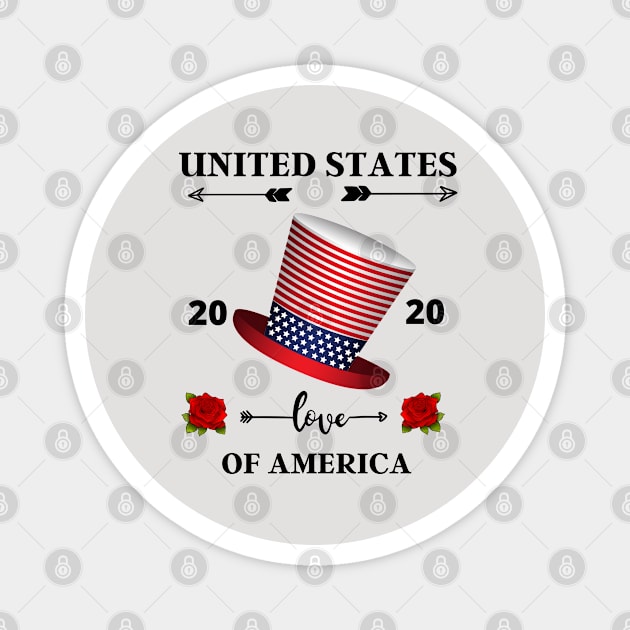 UNITED STATES OF AMERICA Magnet by Grishman4u